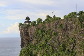 Kuta, Bali, Indonesia: The temple of Pura Luhur Uluwatu above the cliffs